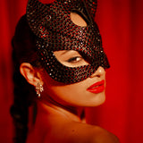 RED Midnight Disco Cat Mask (FULL)
