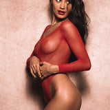 Dripped In Glory Bodysuit - Red