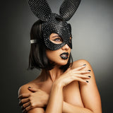BLACK Midnight Disco Bunny Mask (FULL)