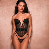 Belle Noir 2-Piece Corset Set